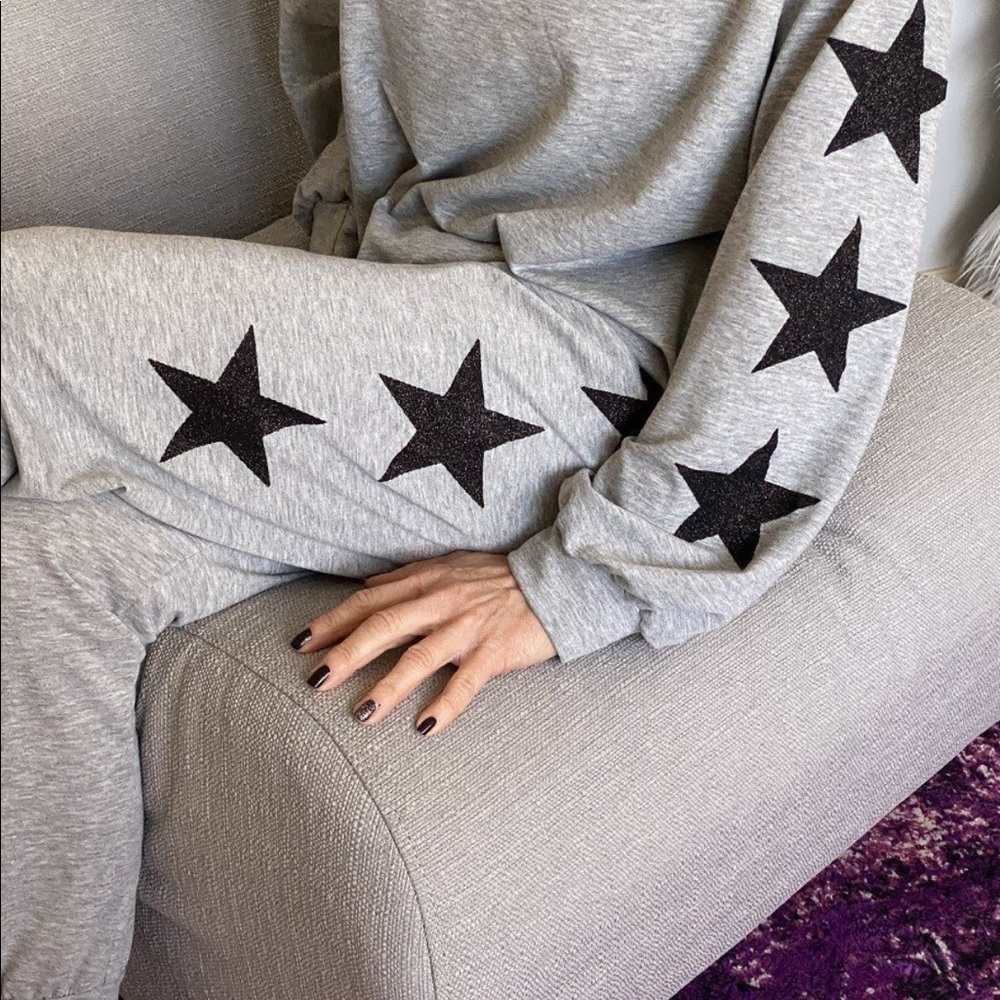 🌟LAST ONE🌟Wish Upon a Glitter Star lightweight crewneck - Picture 5 of 6